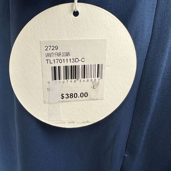 La Maison Talulah Vanity Fair Gown Maxi Dress Sz L Blue Formal Wedding Prom Hoco - Picture 13 of 14